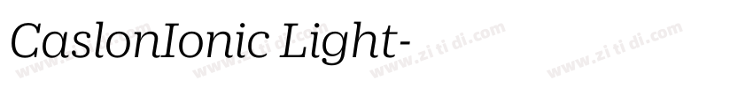 CaslonIonic Light字体转换 CaslonIonic Light字体转换